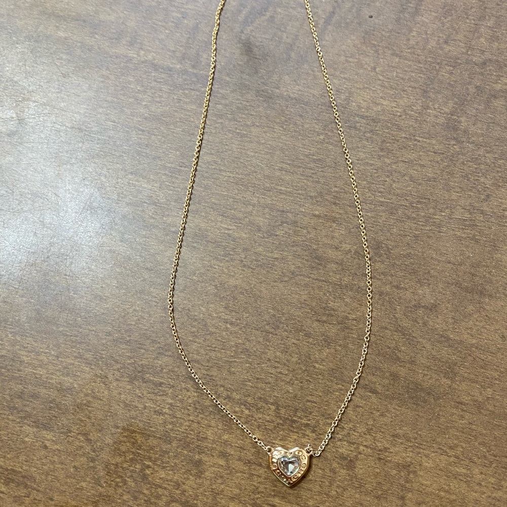 Coach heart necklace